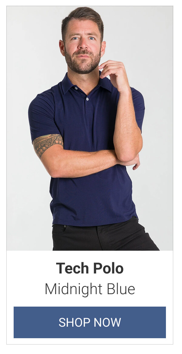Midnight Blue Tech Polo