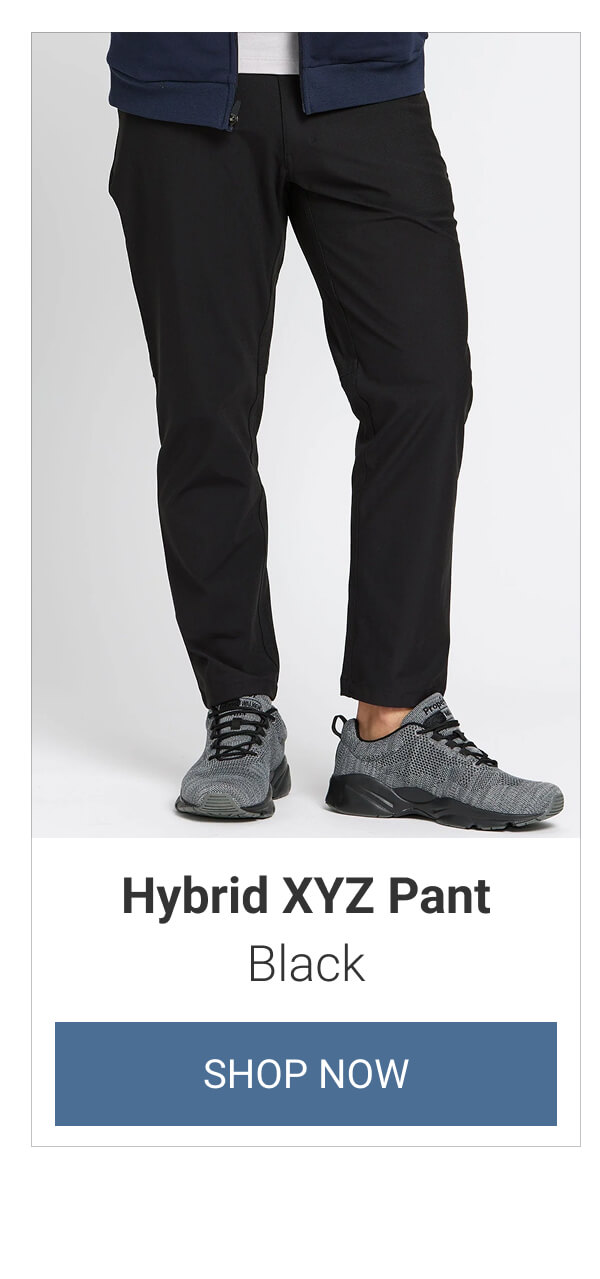 Black Hybrid XYZ Pant