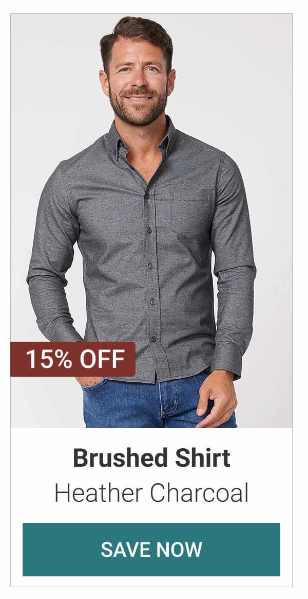 Heather Charcoal Brushed Shirt