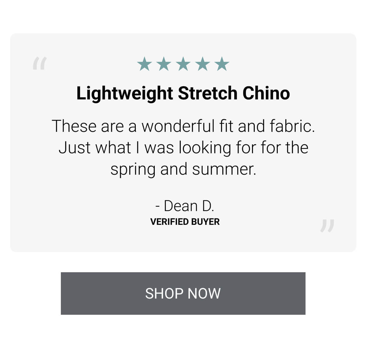 Lightweight Stretch Chino