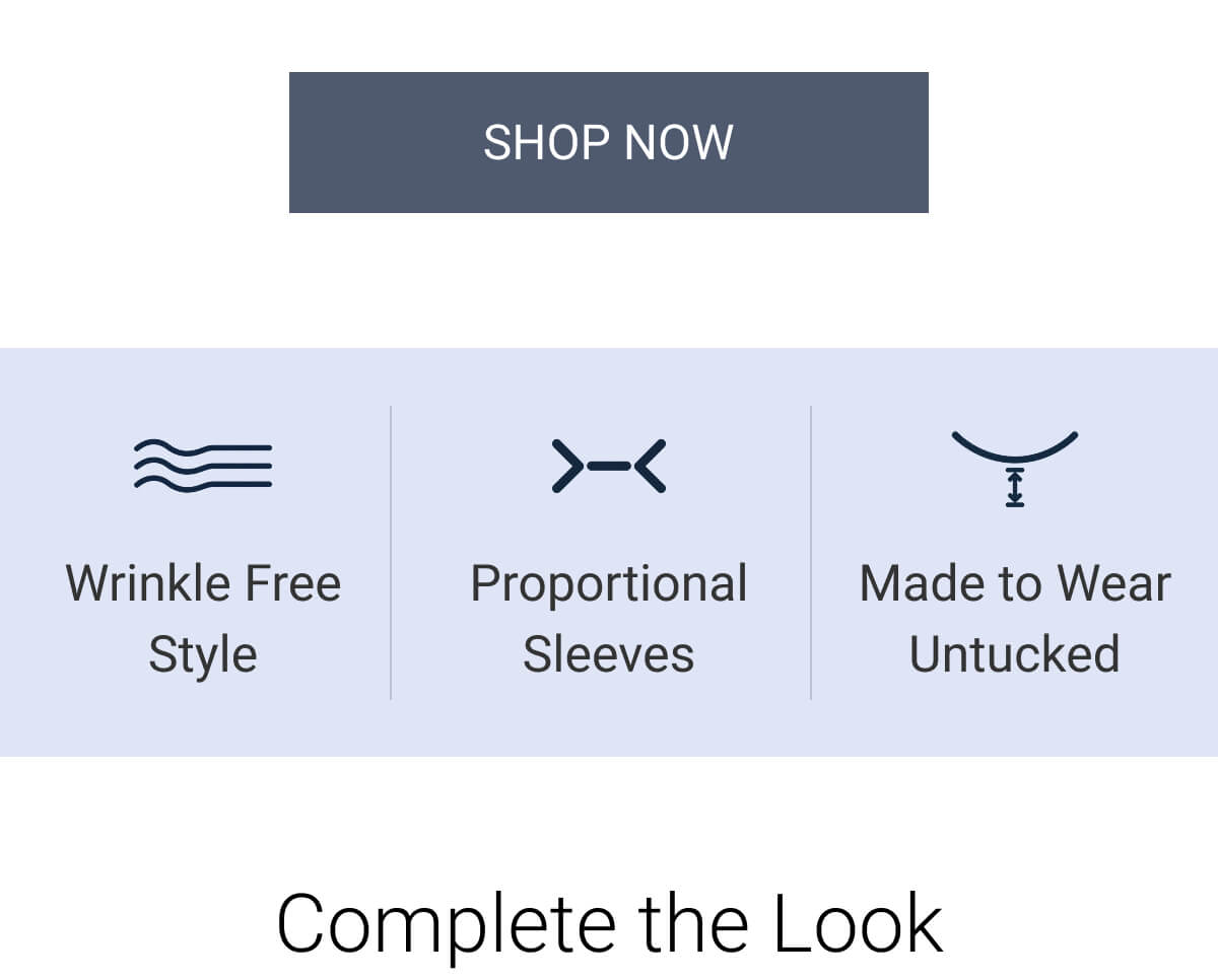 Wrinkle Free Shirt Features