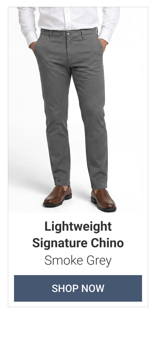 Smoke Grey Lightweight Signature Chino