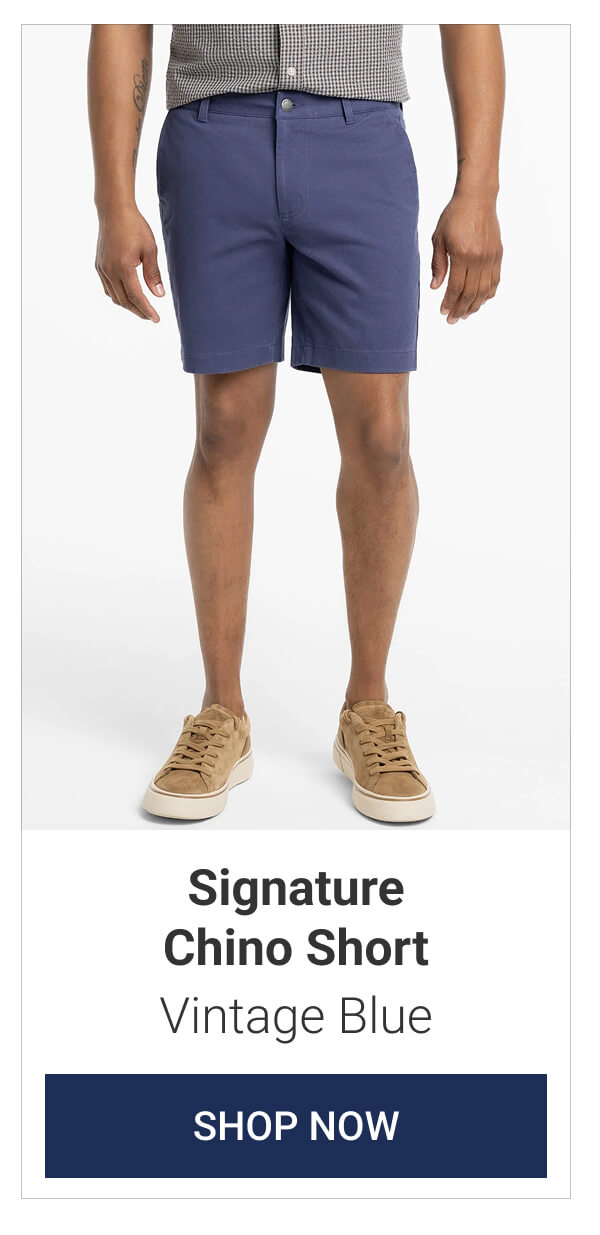 Vintage Blue Signature Chino Short