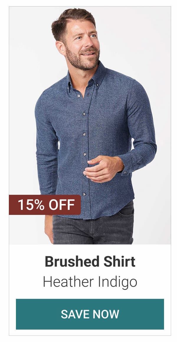Heather Indigo Brushed Shirt