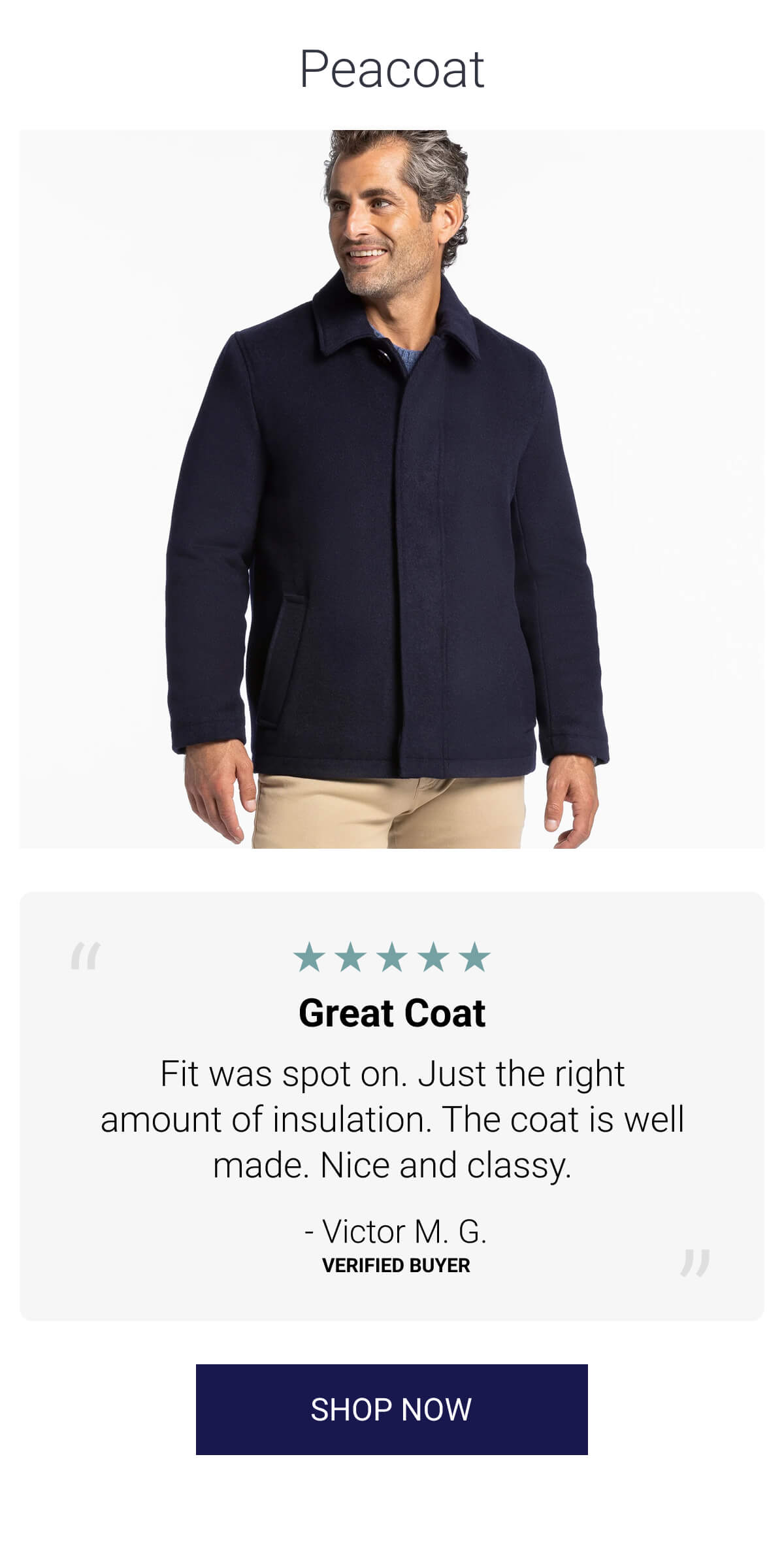 Navy Peacoat