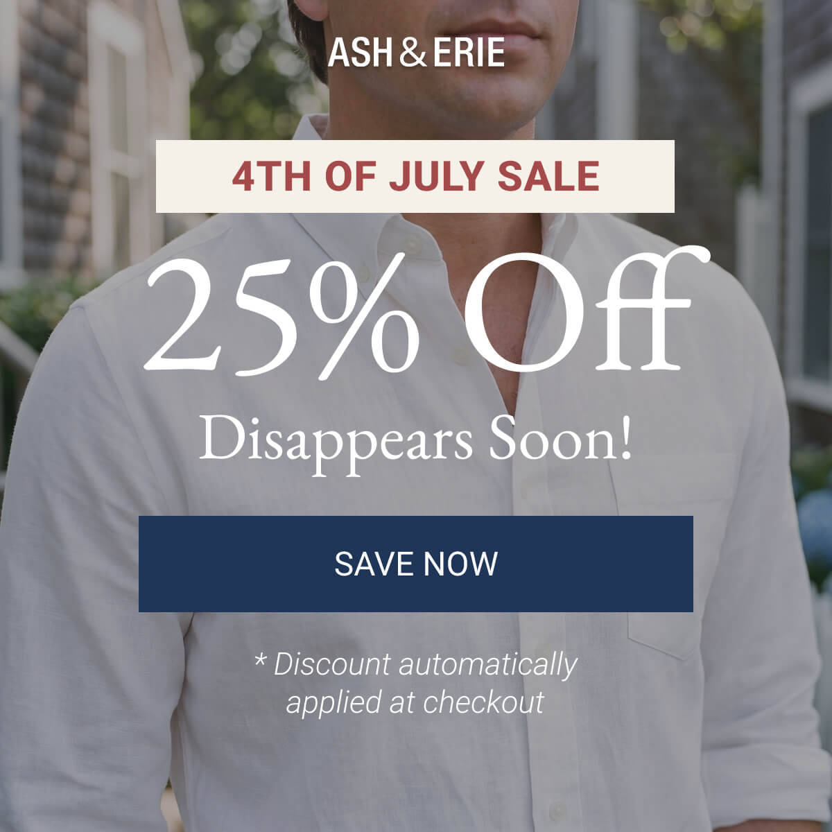 4th of July Sale 25% Off Disappears Soon!