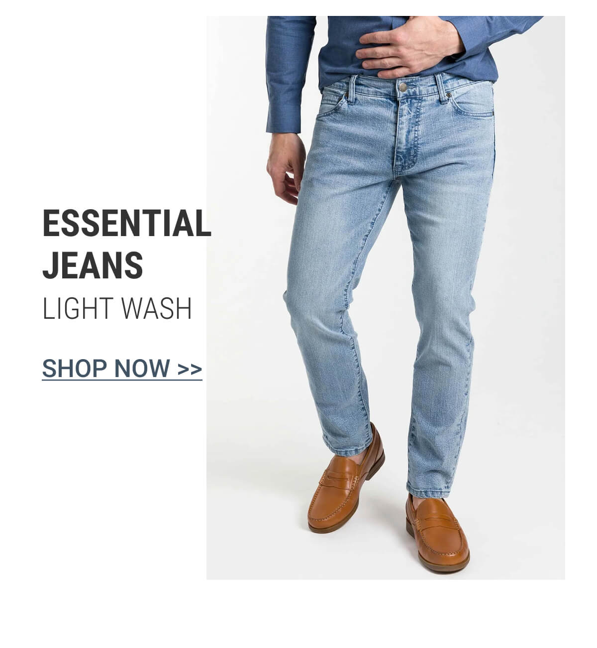 Light Wash Essential Jeans