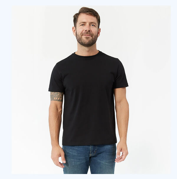 Black Premium Crew Neck Tee