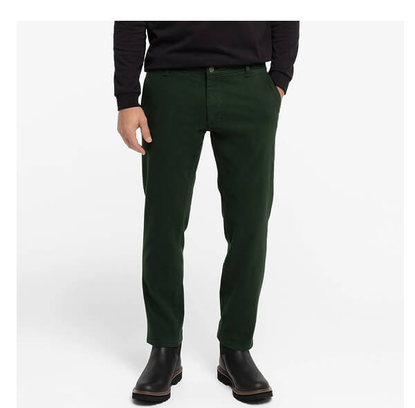 Dark Spruce Washed Stretch Chino