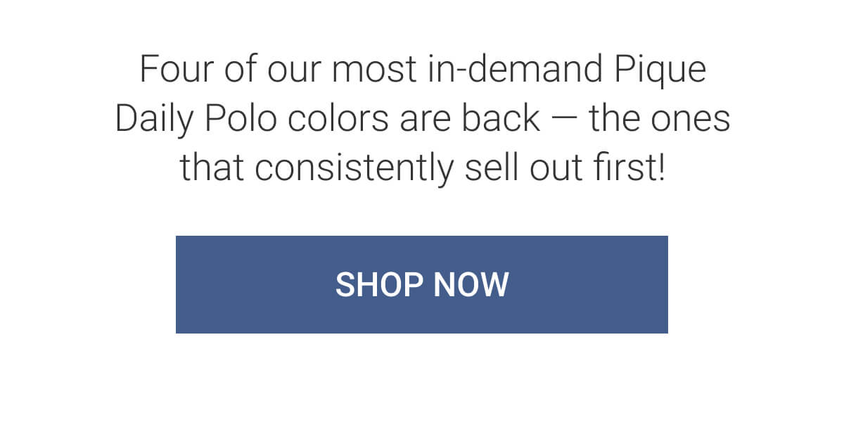 Shop Pique Daily Polos