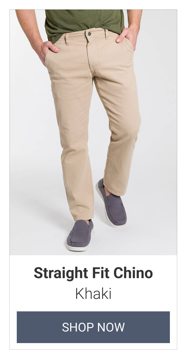Khaki Straight Fit Chino