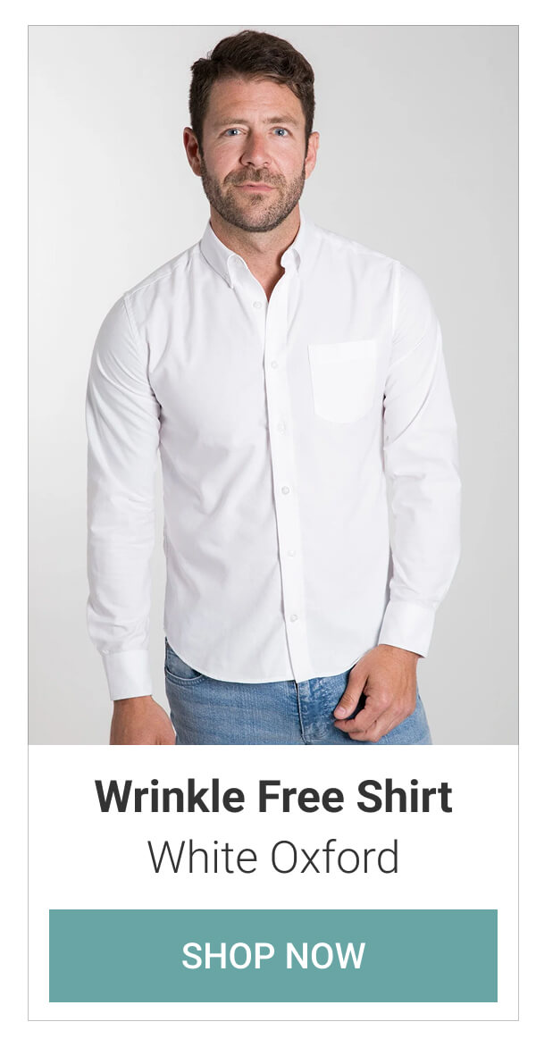 White Oxford Wrinkle Free Shirt