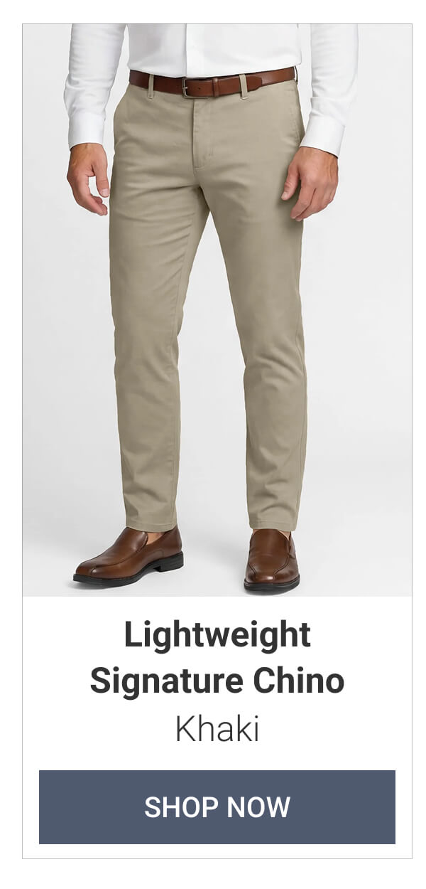 Khaki Lightweight Signature Chino
