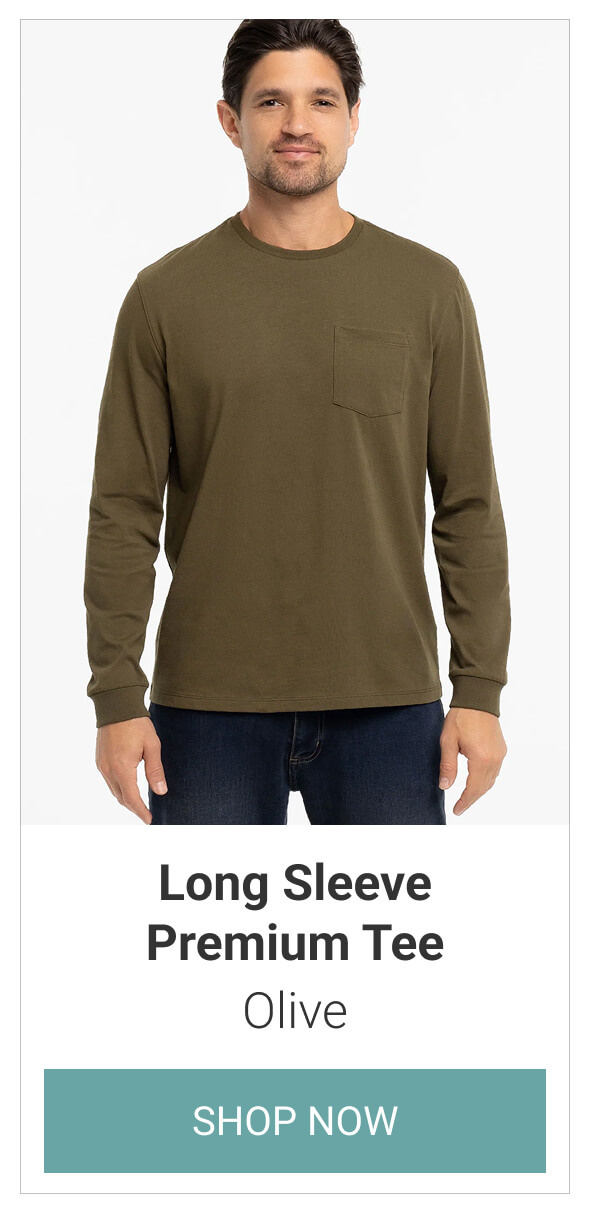 Olive Long Sleeve Premium Tee