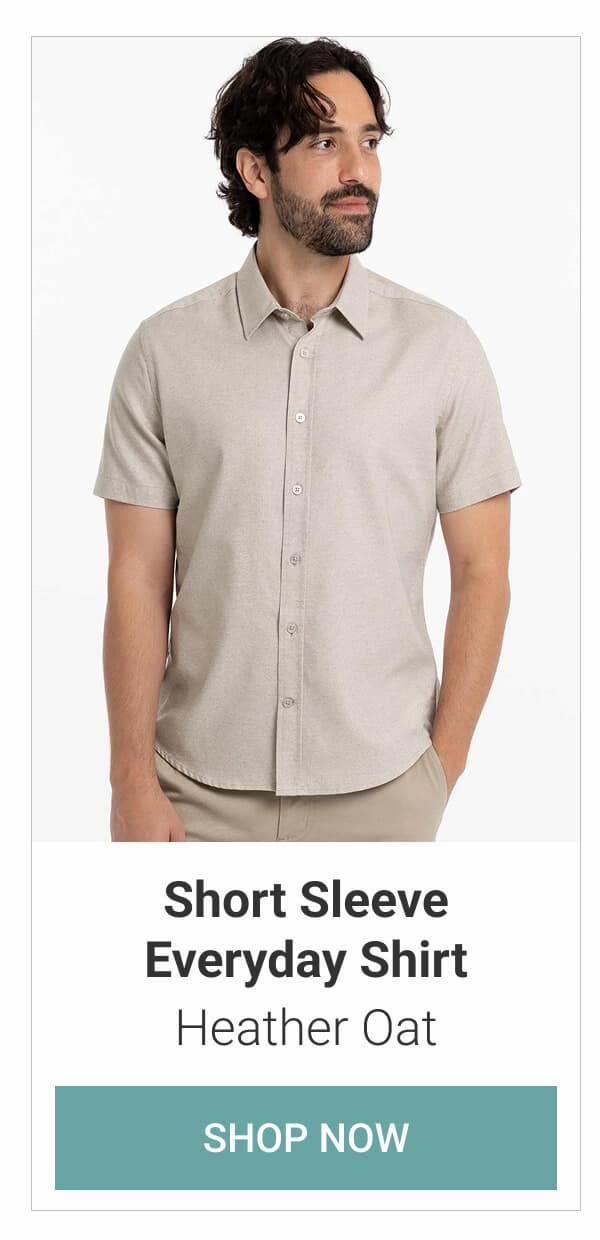 Heather Oat Short Sleeve Everyday Shirt