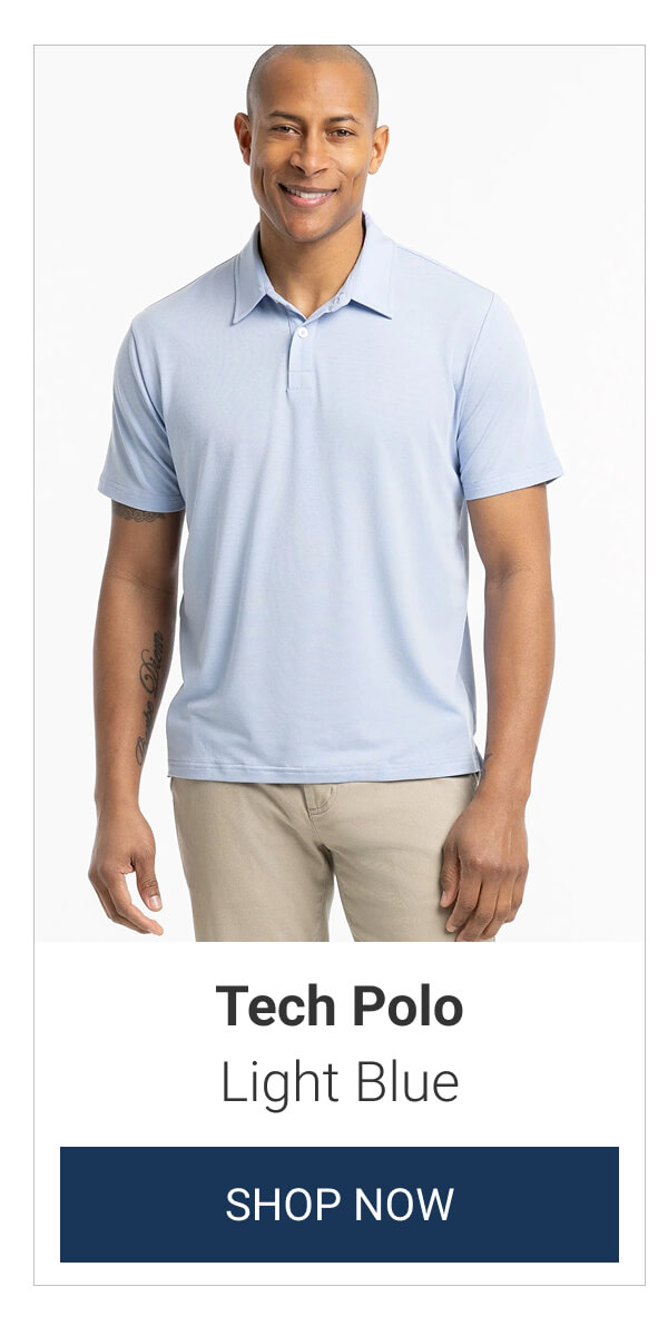 Light Blue Tech Polo