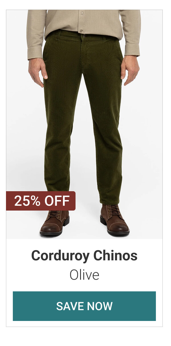 Olive Corduroy Chinos