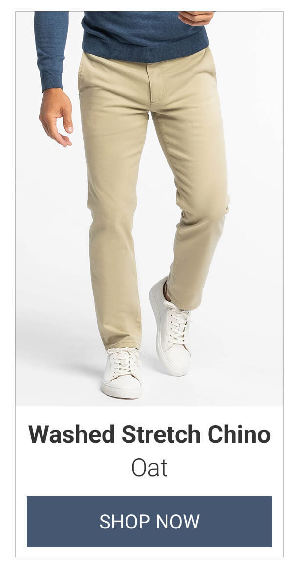 Oat Washed Stretch Chino