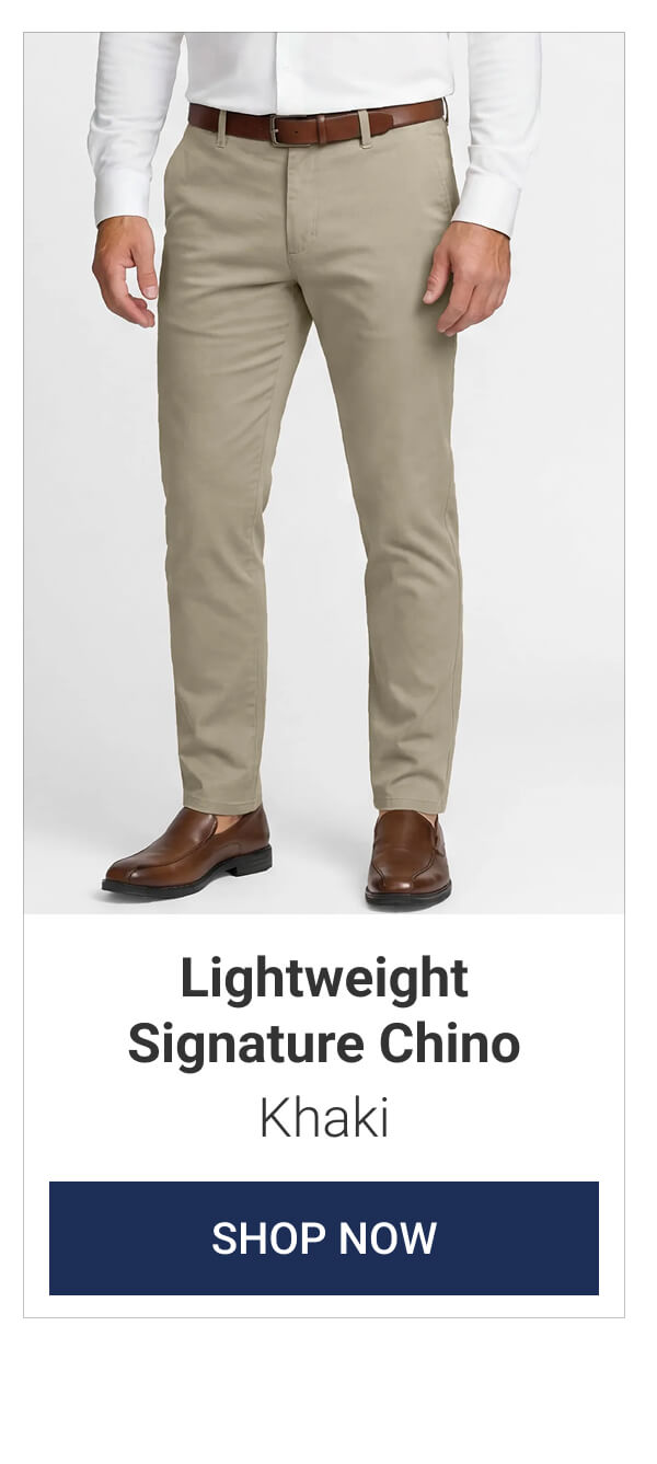 Khaki Lightweight Signature Chino
