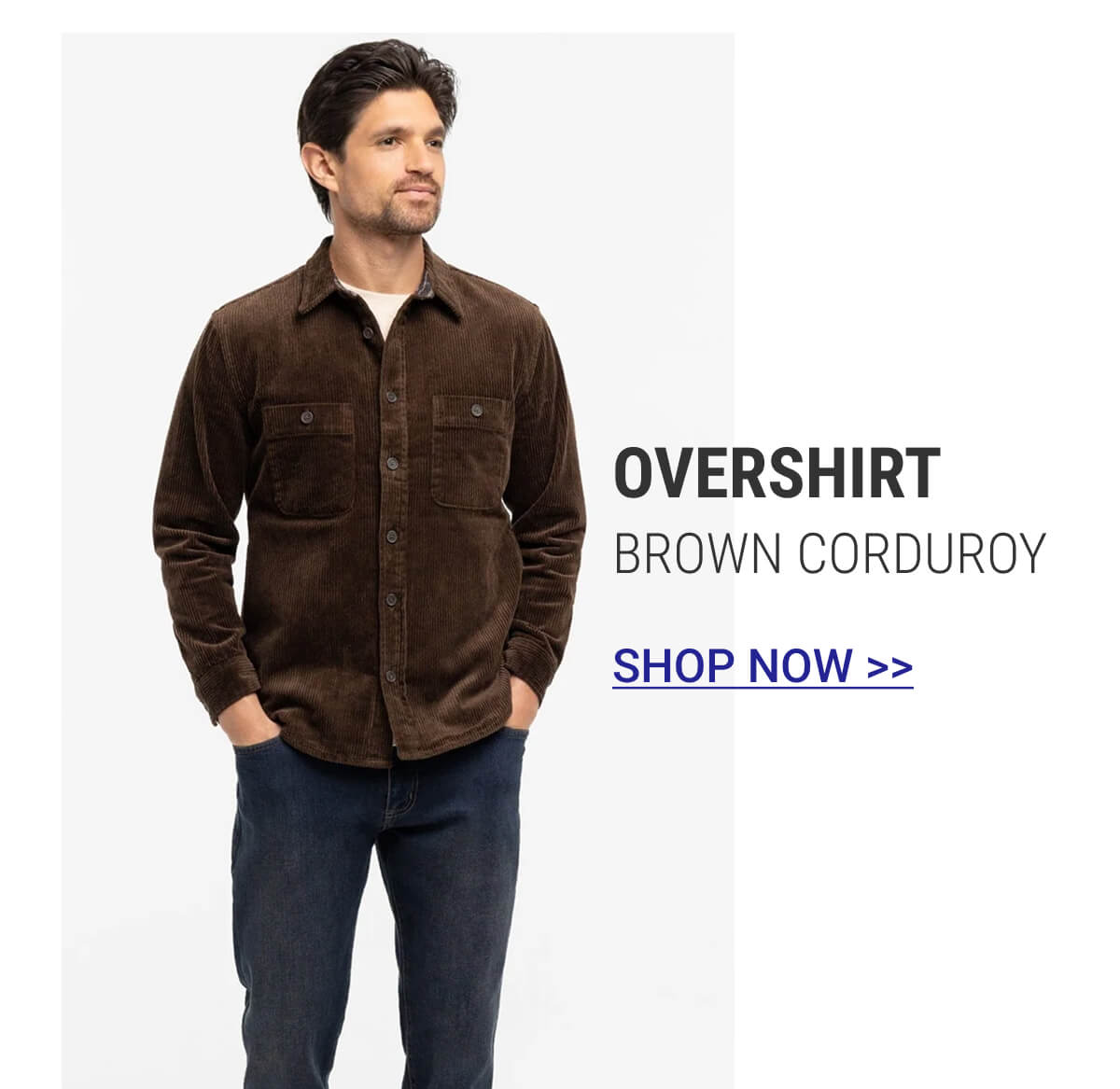 Brown Corduroy Overshirt