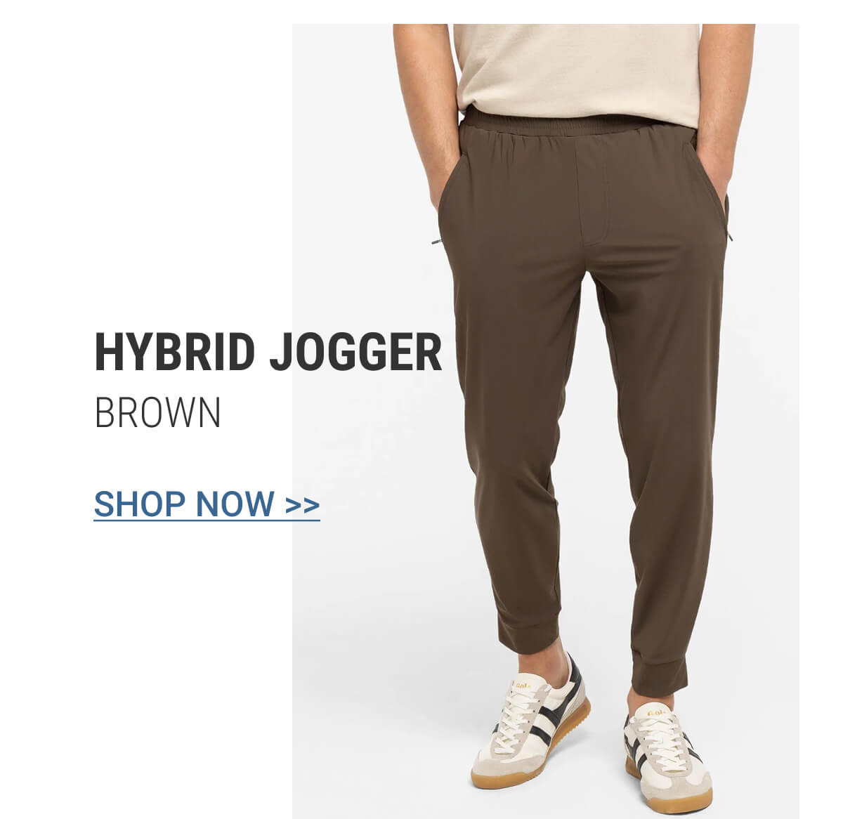 Brown Hybrid Jogger