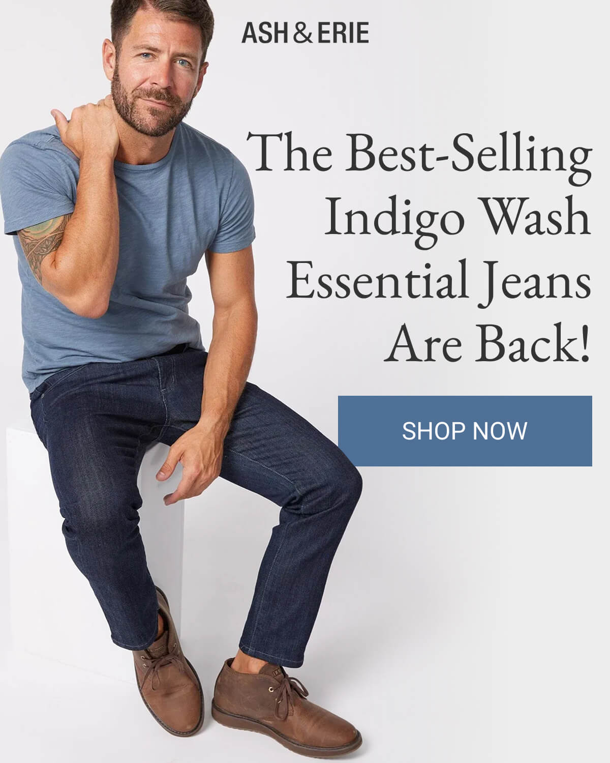 The Best-Selling Indigo Wash Essential Jeans Are Back!