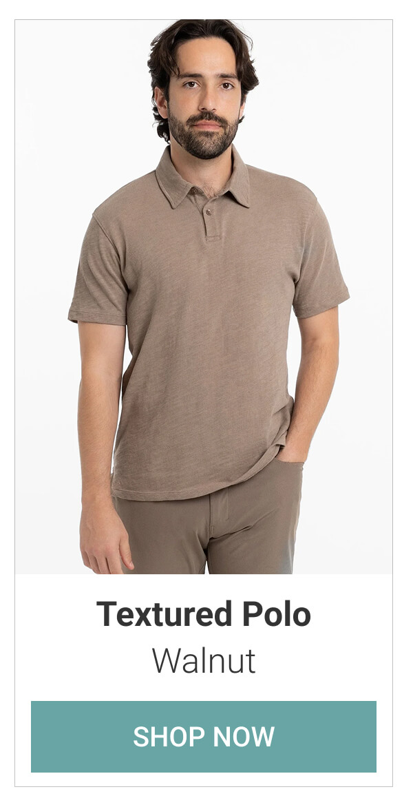 Walnut Textured Polo