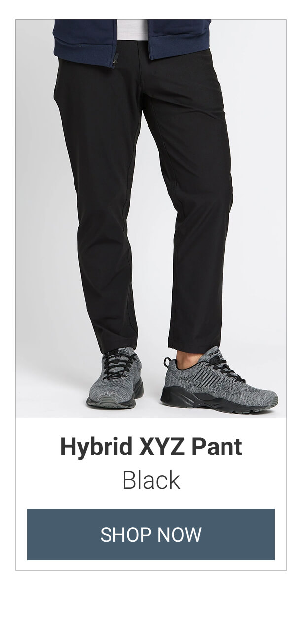 Black Hybrid XYZ Pant