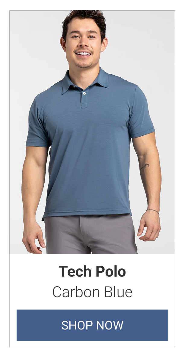 Carbon Blue Tech Polo