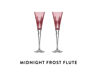 Winter Wonders Midnight Frost Flute Glass