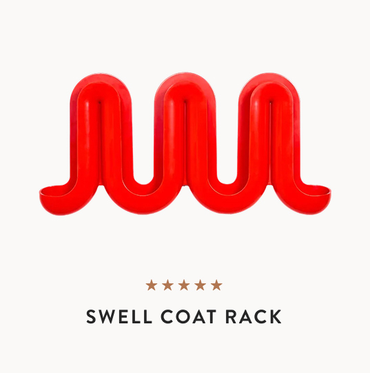 Swell coat rack