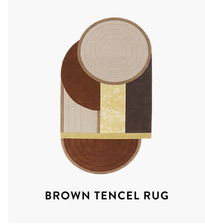 Brown Tencel Rug