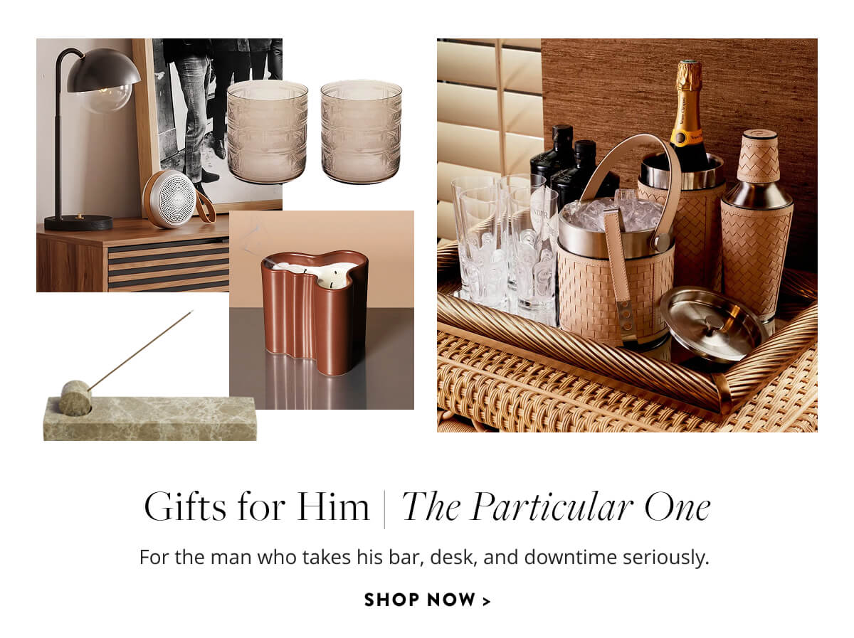 Gifts for Him: The Particular One. For the man who takes his bar, deck, and downtime seriously. Shop now.