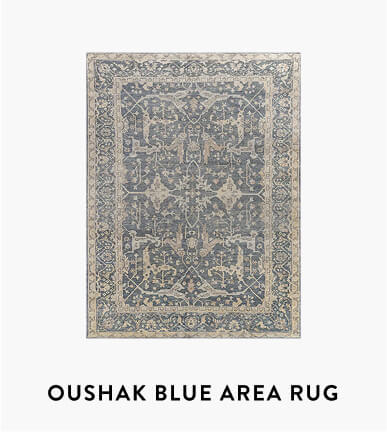 Oushak Blue Area Rug
