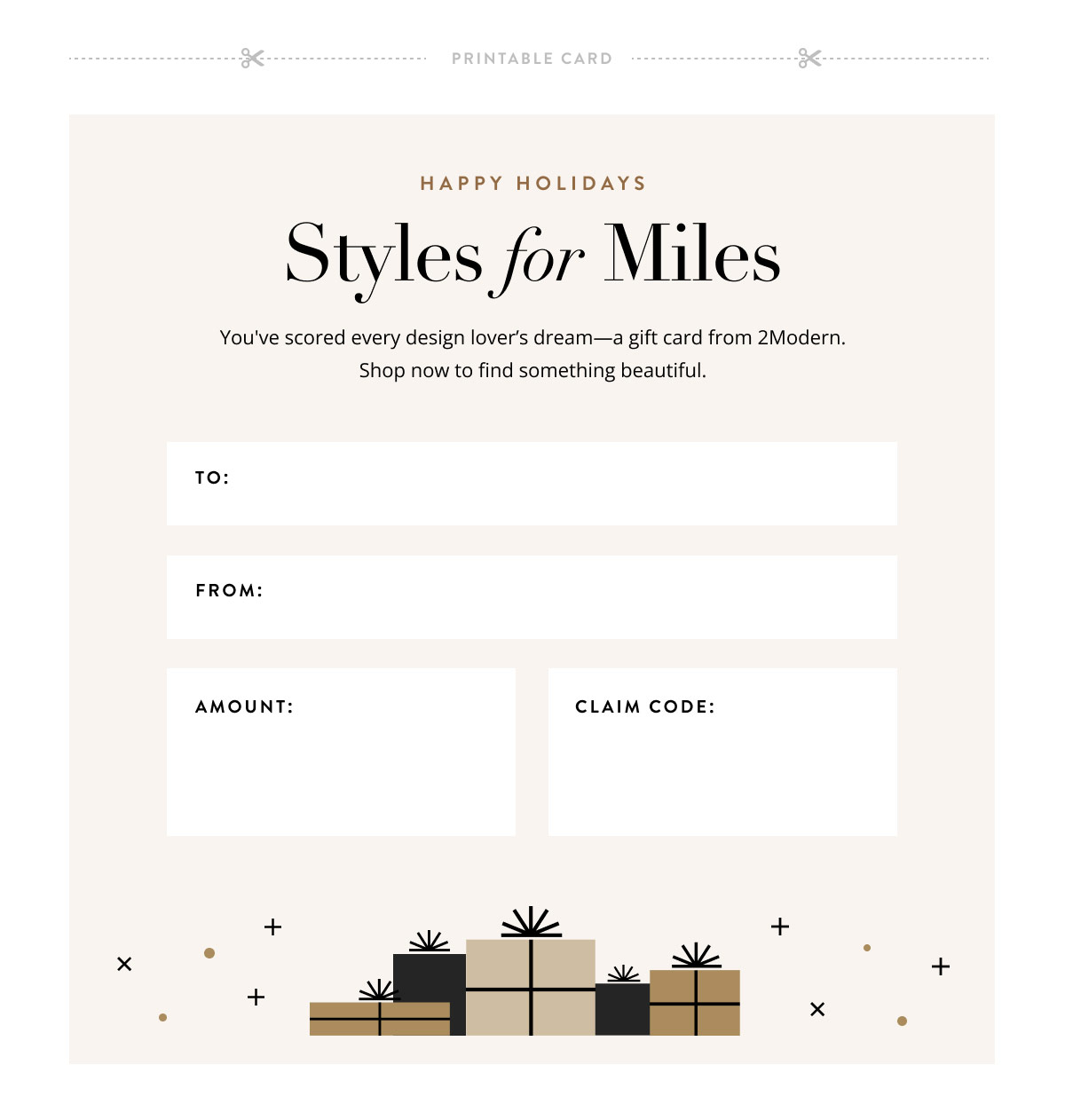 Happy Holidays - Styles for Miles