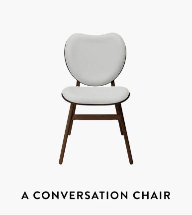 A conversation chair