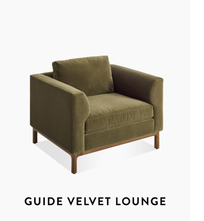 Guide Velvet Lounge Chair