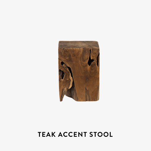 Teak Accent Stool