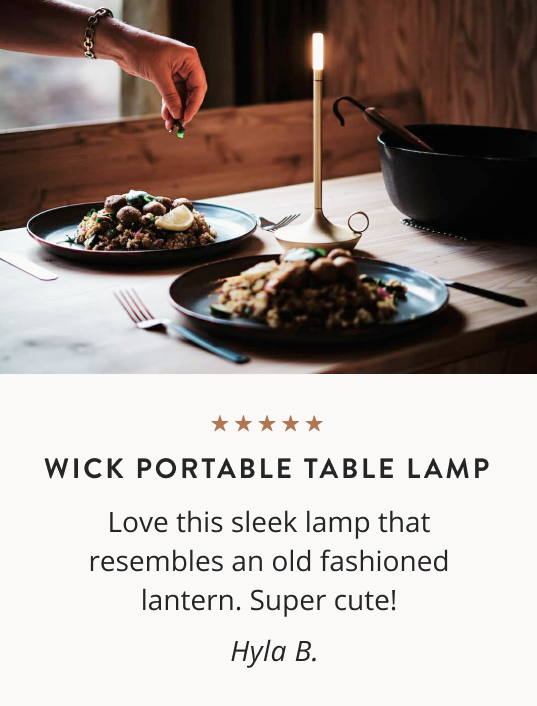 Wick Portable Table Lamp