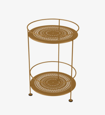 Guinguette Double Top Perforated Side Table