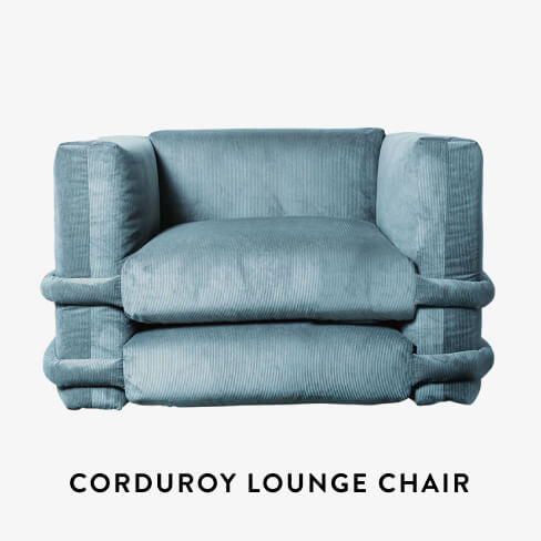 Pillow Corduroy Lounge Chair