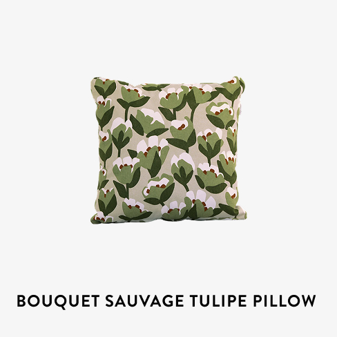 Bouquet Sauvage Tulipe Pillow