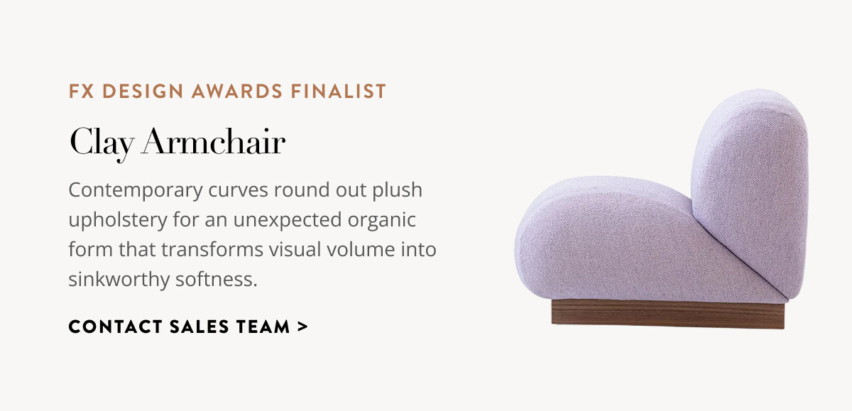 Fx Design Award Finalist - Clay Armchair
