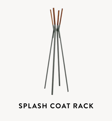 Splash coat rack