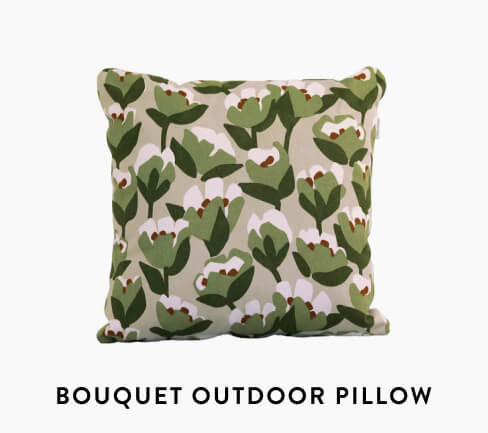 Bouquet Sauvage Tulipe Outdoor Pillow