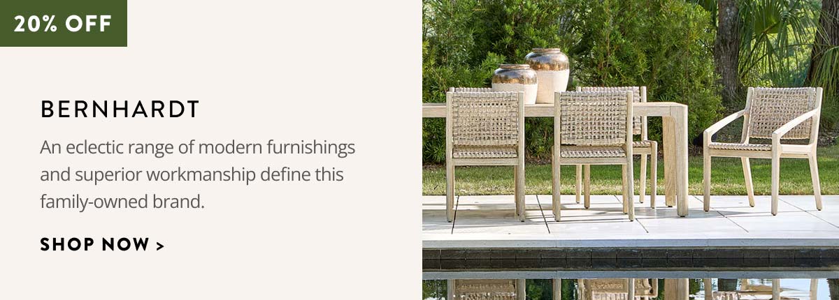 Bernhardt. An eclectic range of modern furnishings and superior workmanship define this family-owned brand. Shop now.