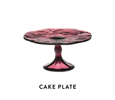 Inverted Thistle Cake Plate