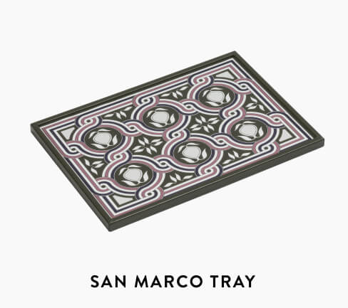 San marco rectangular tray