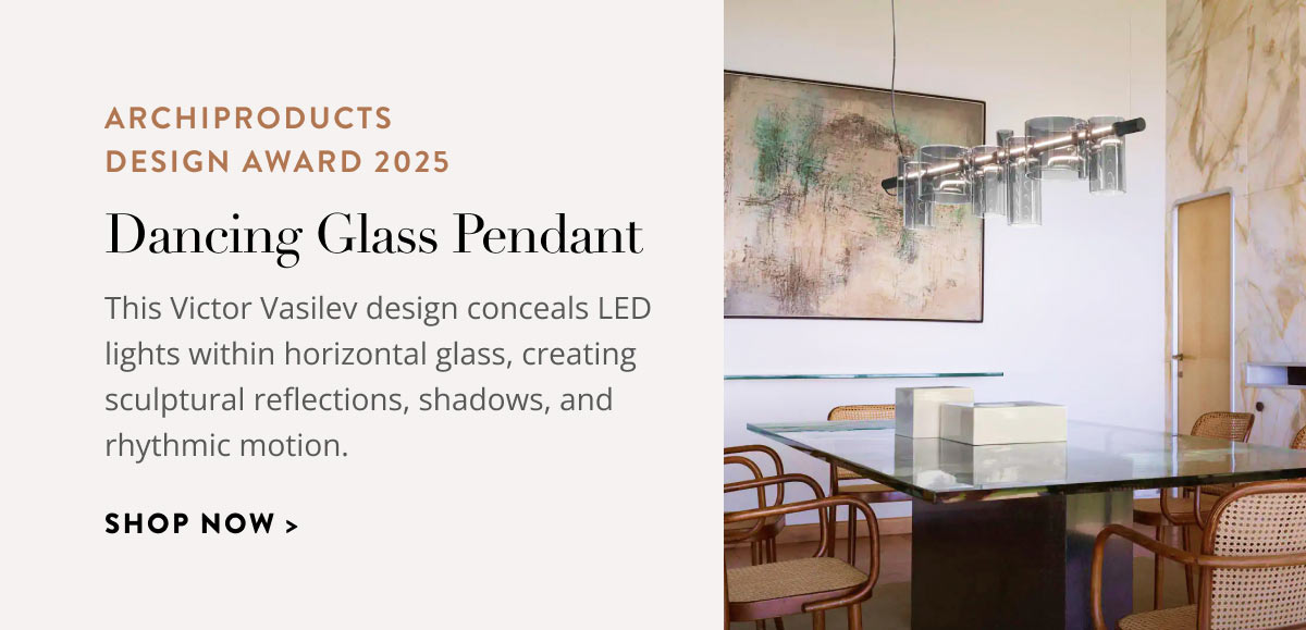 Dancing glass pendant