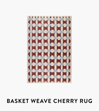 Basket Weave Cherry Rug